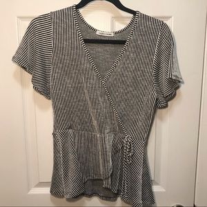 Faux Wrap Caution to the Wind Top